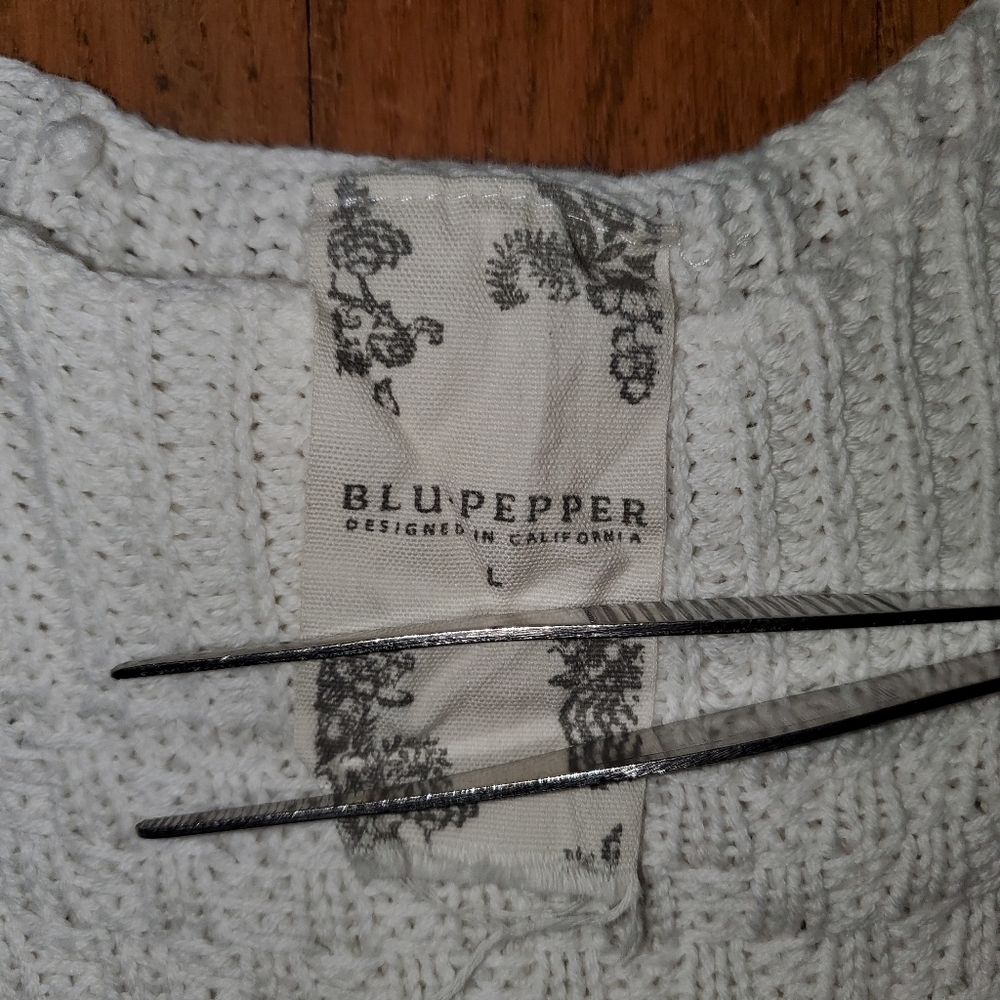 Blu Pepper Knit Tank Top With Ruffle - Picture 5 of 10